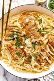 The Easiest Chicken Alfredo Recipe - Midwest Foodie