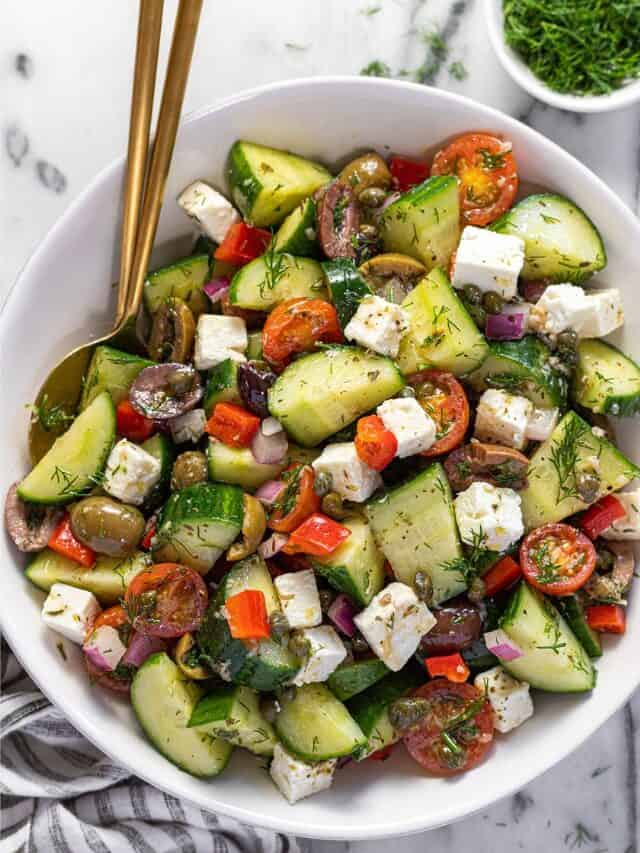 How to Make Greek Cucumber Salad