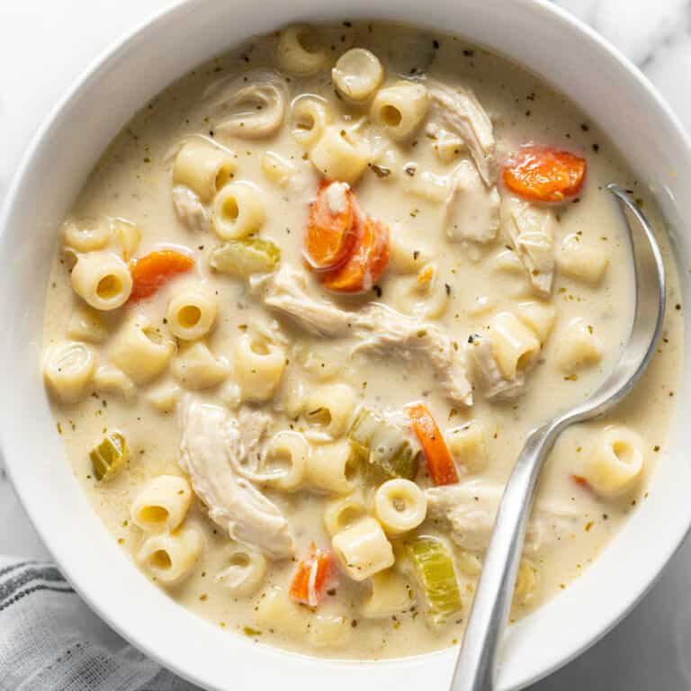 One Pot Creamy Chicken Soup Recipe