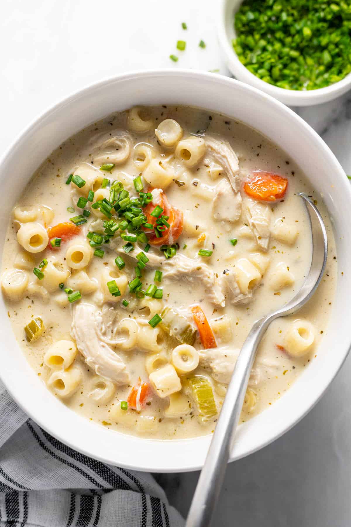 Creamy Chicken Noodle Soup Recipe 