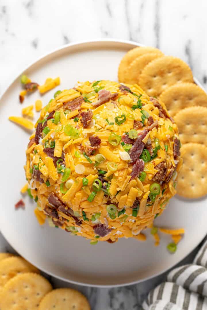 Jalapeno Popper Cheese Ball Recipe - Midwest Foodie