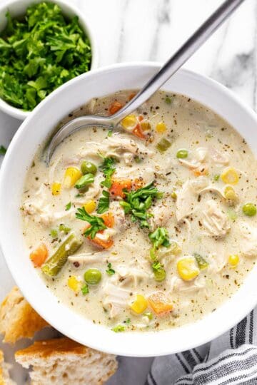 Easy Chicken Pot Pie Soup Recipe (No Condensed Soup!) - Midwest Foodie