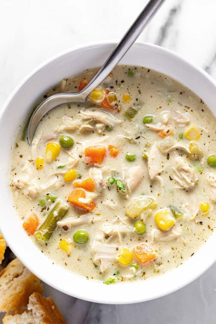 Easy Chicken Pot Pie Soup Recipe (No Condensed Soup!) - Midwest Foodie