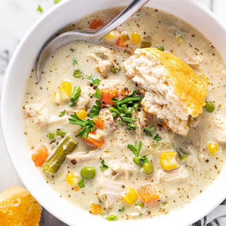 Easy Chicken Pot Pie Soup Recipe (No Condensed Soup!)