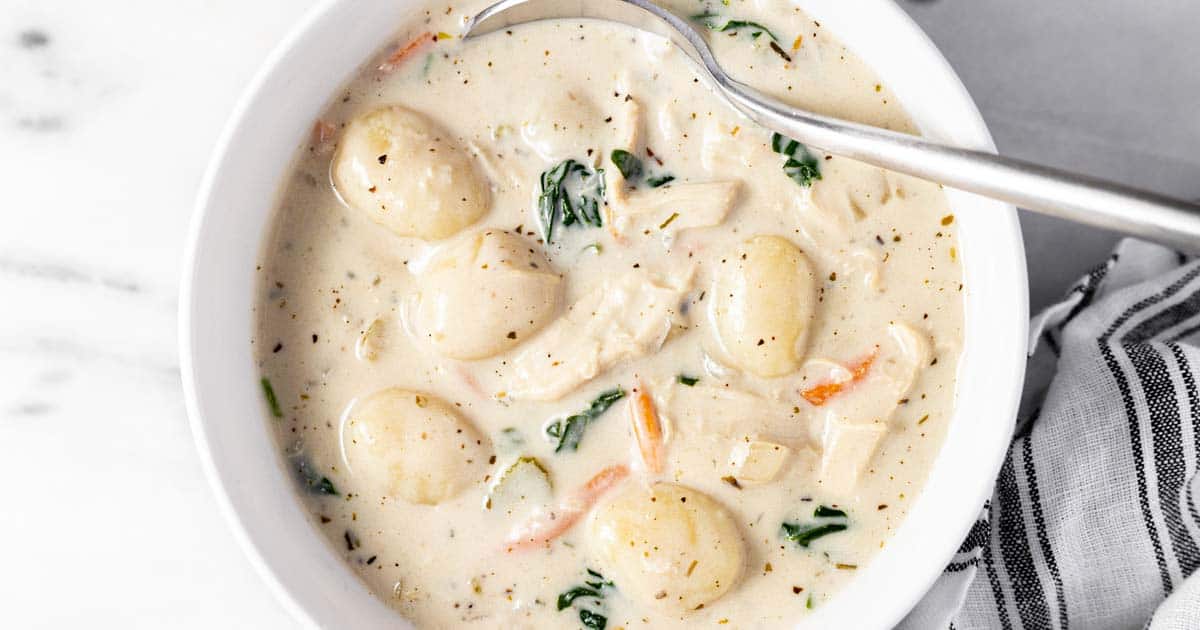 Olive Garden Chicken Gnocchi Soup Recipe - Midwest Foodie