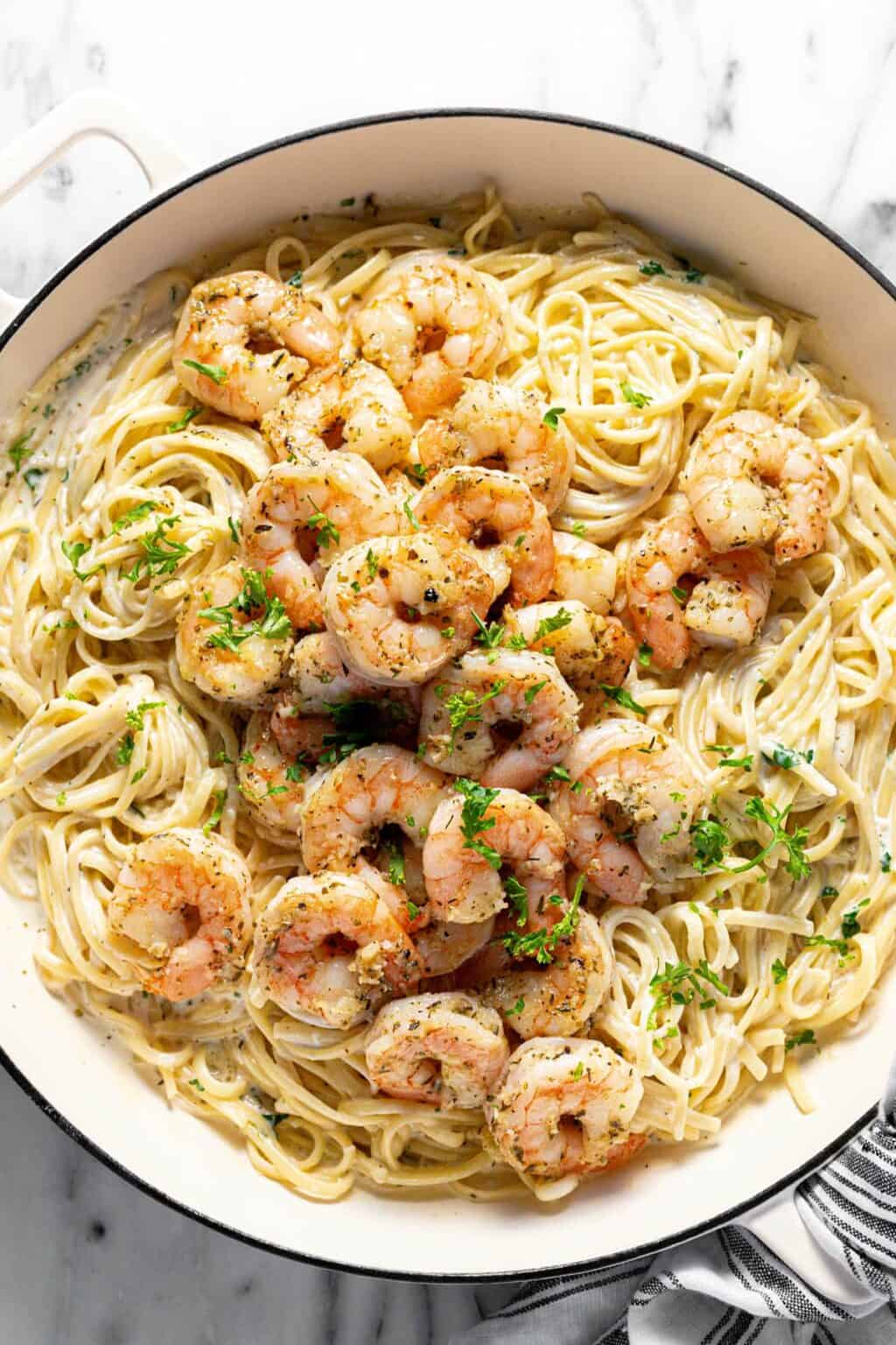 Easy 30-Minute Garlic Shrimp Pasta Recipe - Midwest Foodie