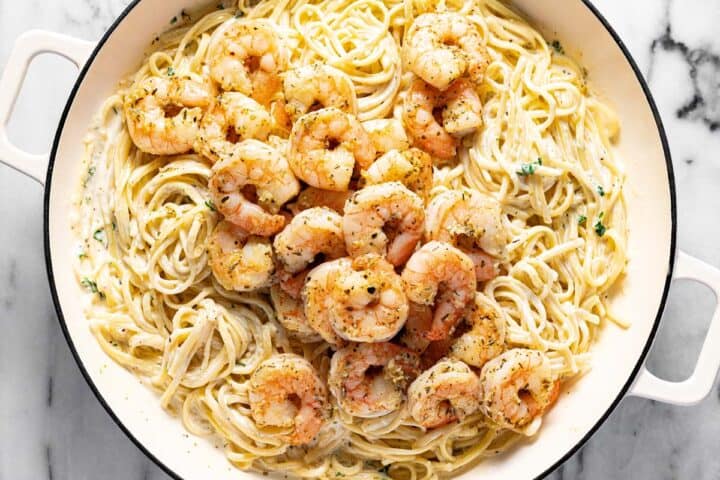 Easy 30-Minute Garlic Shrimp Pasta Recipe - Midwest Foodie