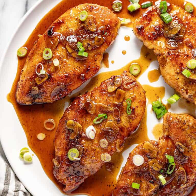 20 Minute Garlic Chicken with Honey Sauce