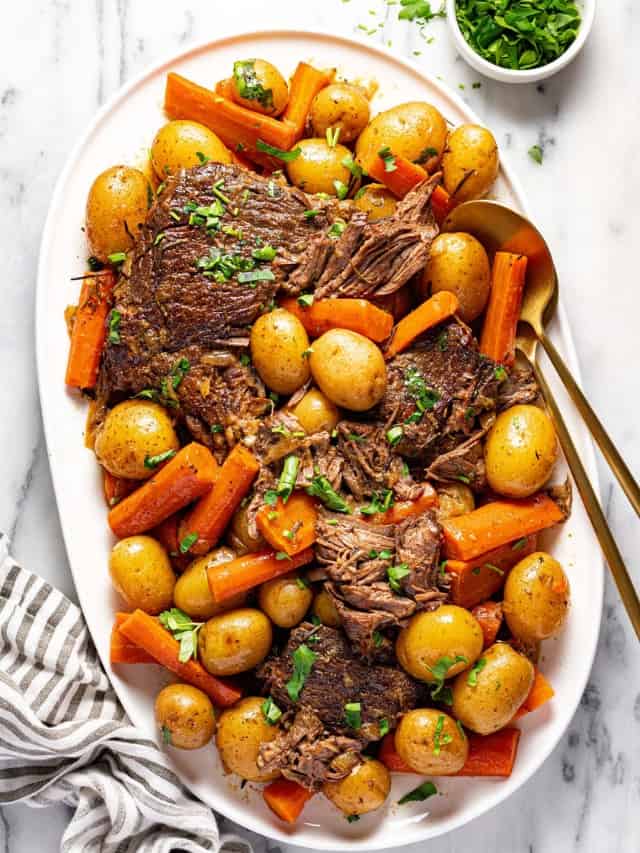 How to Make Crock Pot Pot Roast - Midwest Foodie