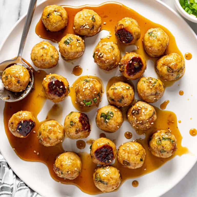 Honey Garlic Chicken Meatballs