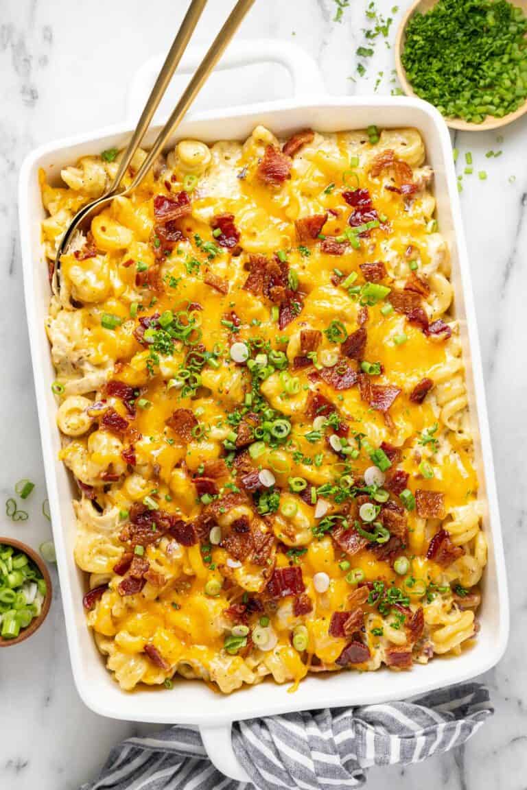 Chicken Bacon Ranch Casserole Recipe - Midwest Foodie