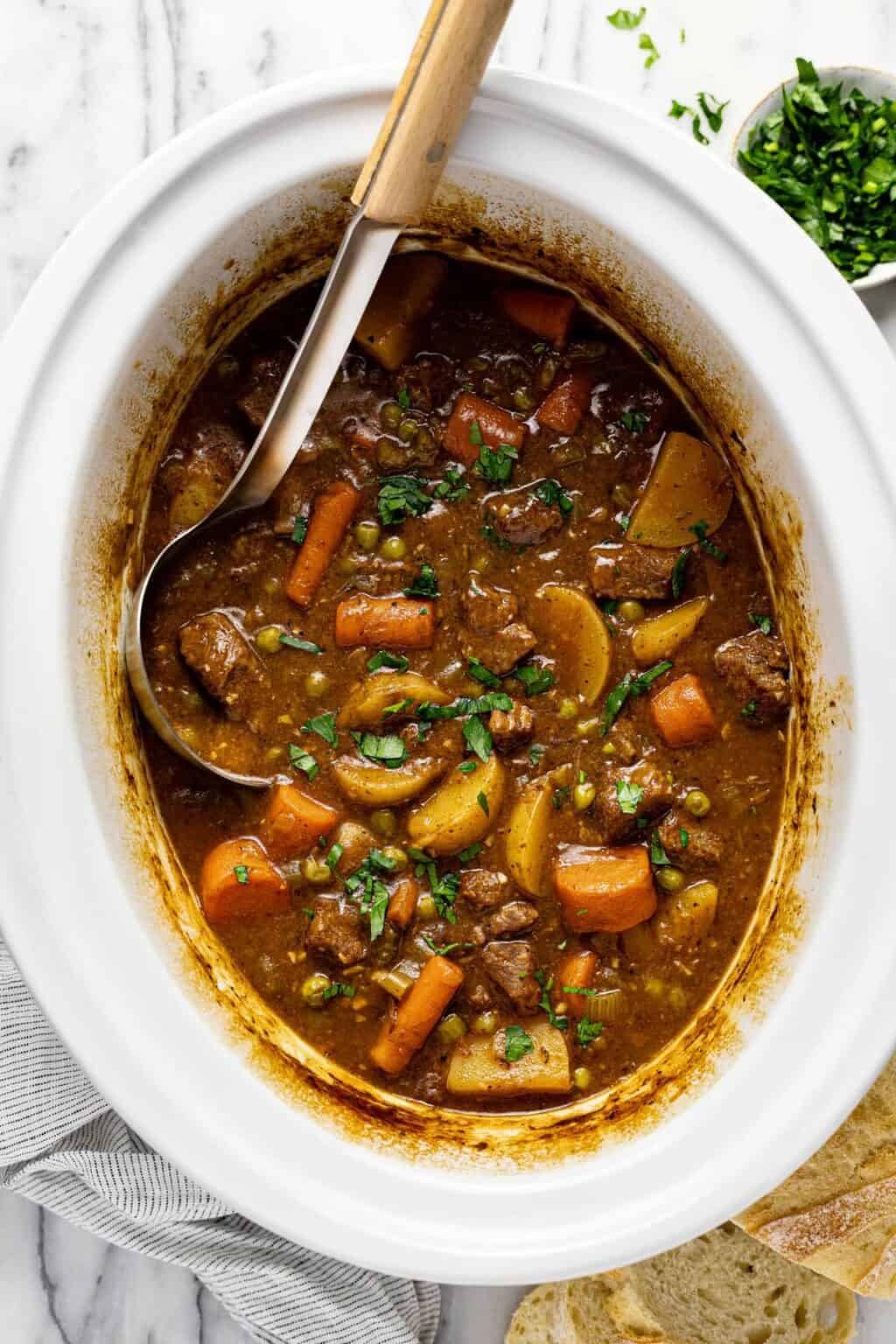 The Best Slow Cooker Beef Stew Recipe - Midwest Foodie