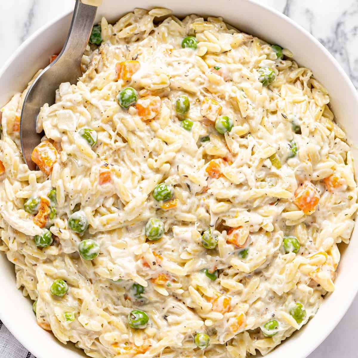 One-Pot Creamy Chicken and Orzo