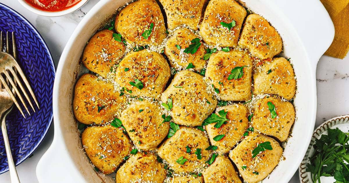 Pepperoni pizza bites.