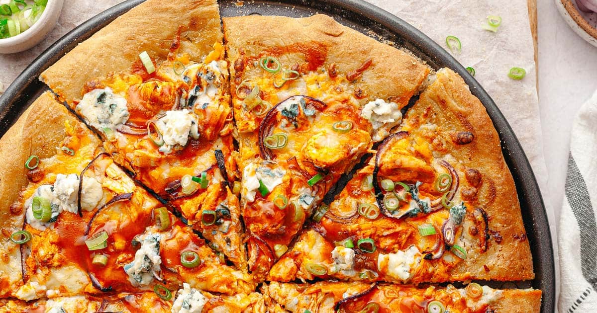 Buffalo chicken pizza.