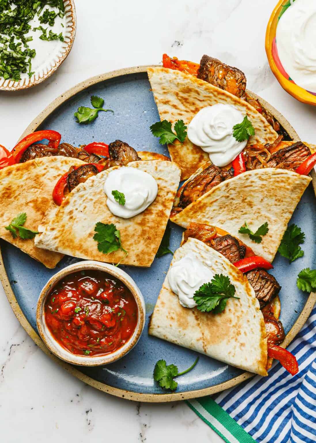 Easy Steak Quesadilla Recipe - Midwest Foodie