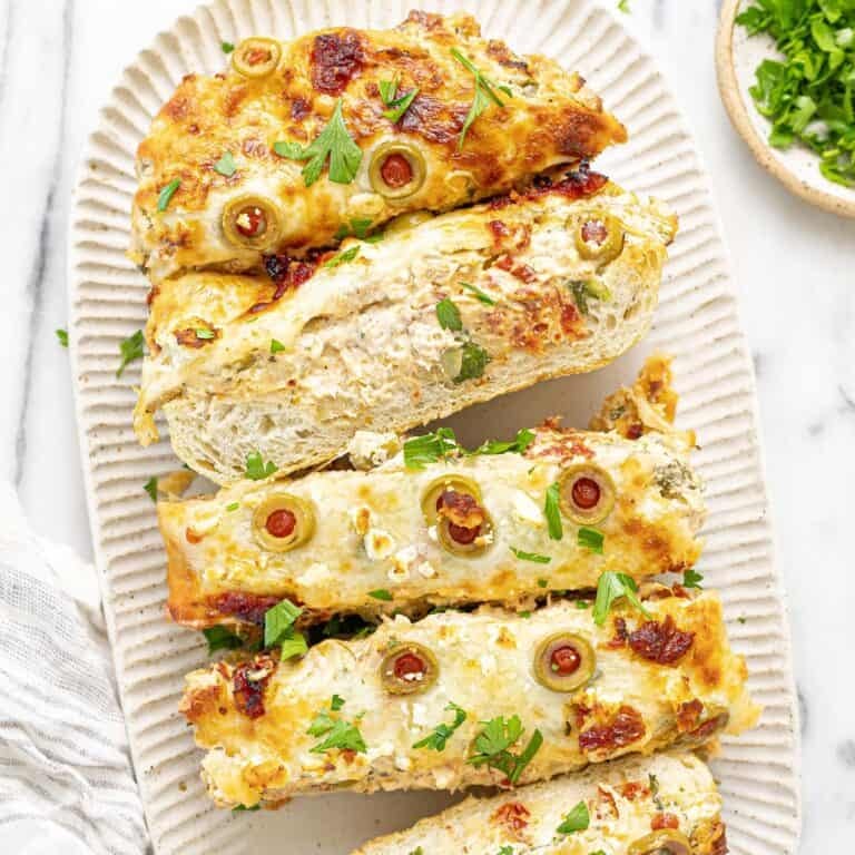 Greek Garlic Cheese Bread