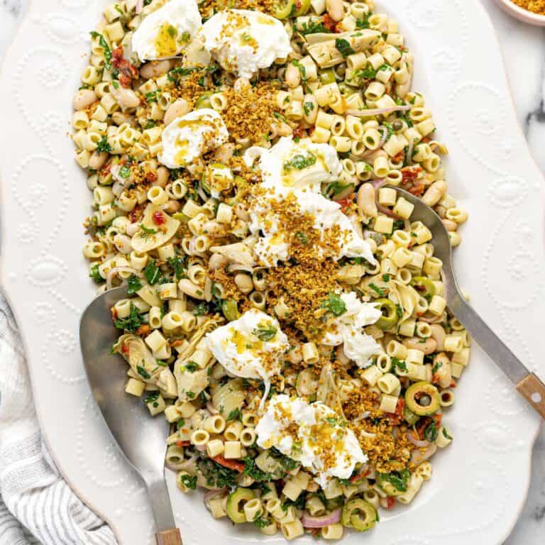 Marinated White Bean Pasta Salad